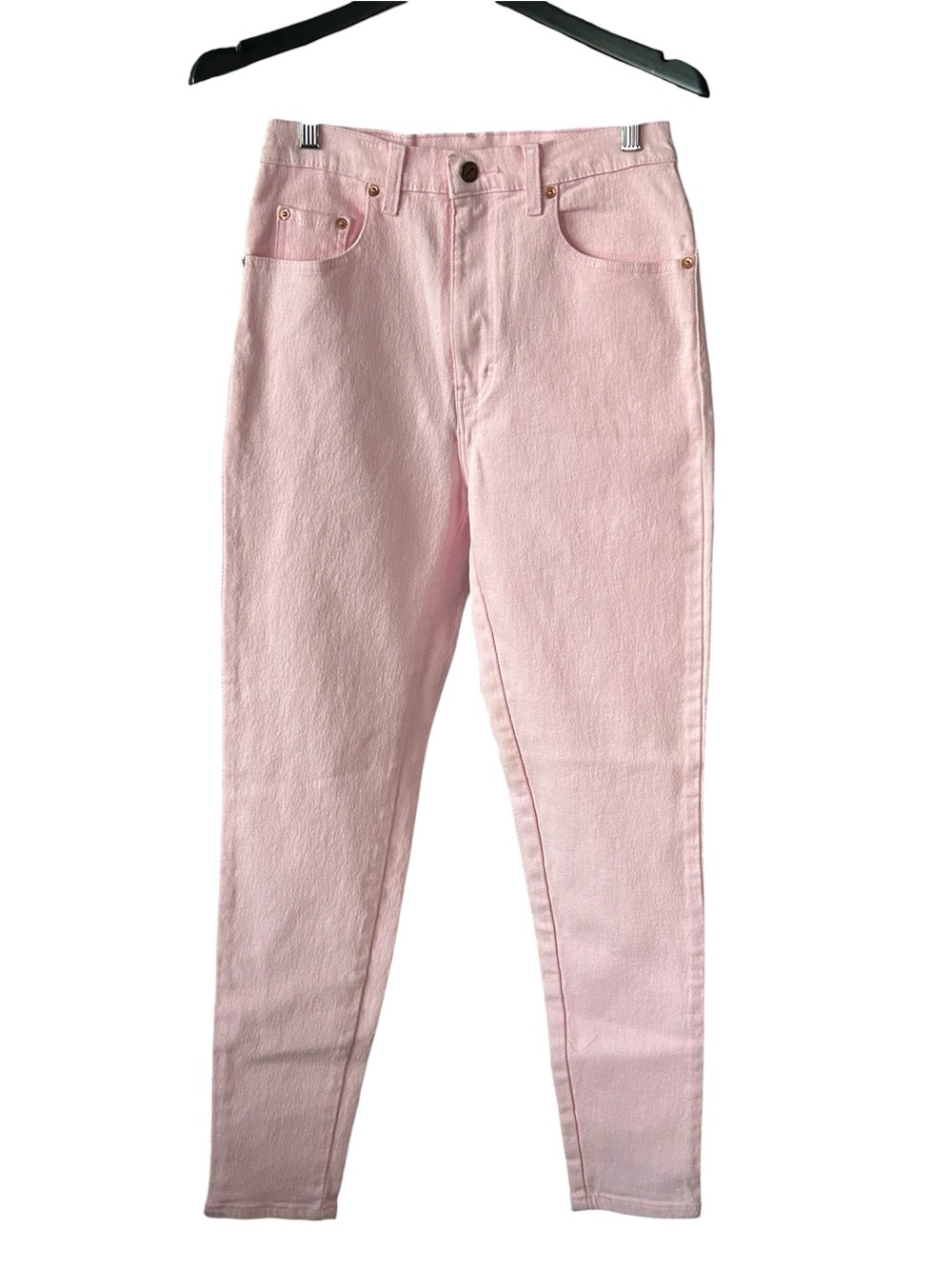 Jordache Pink High Rise Skinny Jeans Size 12 Stretch Pastel Denim